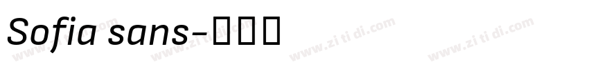 Sofia sans字体转换